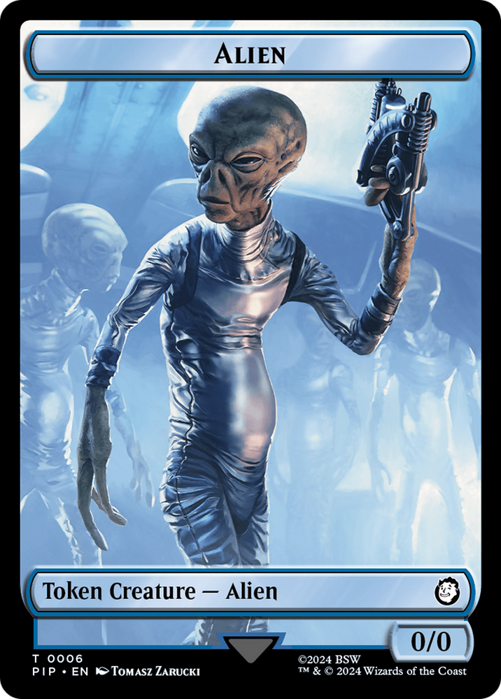 Treasure (0019) // Alien Double-Sided Token [Fallout Tokens]