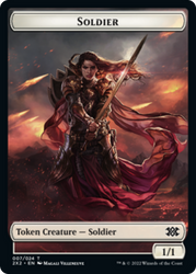 Boar // Soldier Double-Sided Token [Double Masters 2022 Tokens]