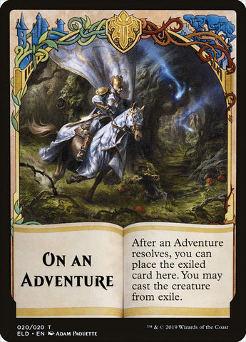 On an Adventure Token [Throne of Eldraine Tokens]