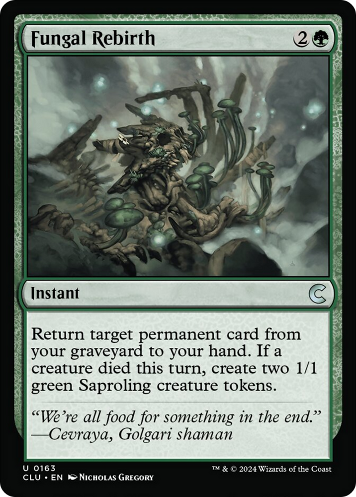 Fungal Rebirth [Ravnica: Clue Edition]