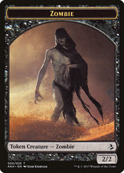 Snake // Zombie Double-Sided Token [Hour of Devastation Tokens]