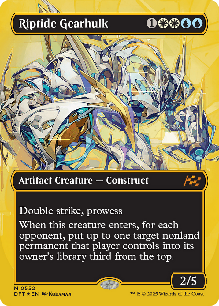 Riptide Gearhulk (Borderless) (First-Place Foil) [Aetherdrift]