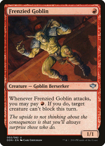 Frenzied Goblin [Duel Decks: Speed vs. Cunning]