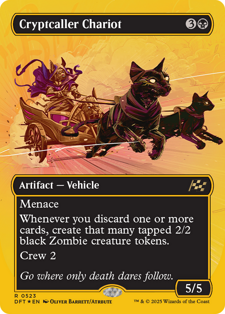 Cryptcaller Chariot (Borderless) (First-Place Foil) [Aetherdrift]