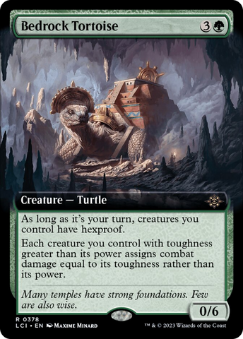 Bedrock Tortoise (Extended Art) [The Lost Caverns of Ixalan]