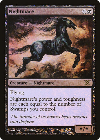 Nightmare (Premium Foil) [Tenth Edition]