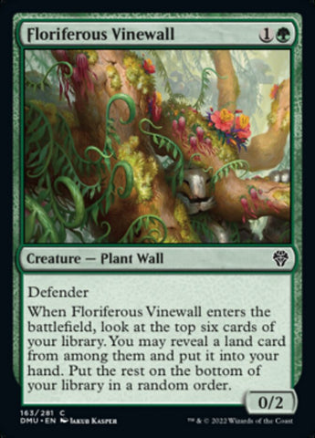 Floriferous Vinewall [Dominaria United]