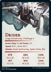 Drider Art Card [Dungeons & Dragons: Adventures in the Forgotten Realms Art Series]