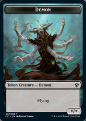 Demon // Fungus Beast Double-Sided Token [Commander 2021 Tokens]