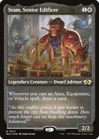 Sram, Senior Edificer (Foil Etched) [Multiverse Legends]