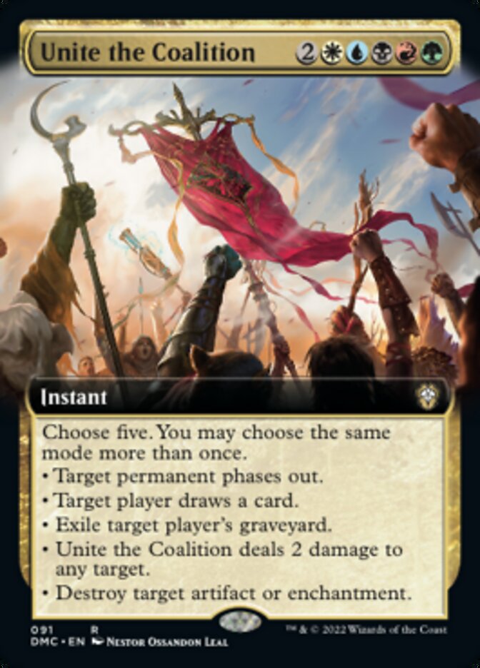 Unite the Coalition (Extended Art) [Dominaria United Commander]