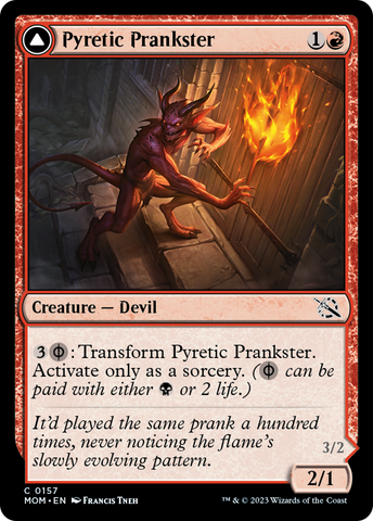 Pyretic Prankster // Glistening Goremonger [March of the Machine]