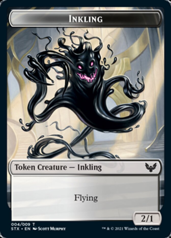 Fractal // Inkling Double-Sided Token [Strixhaven: School of Mages Tokens]