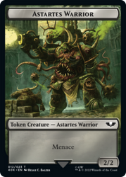 Spawn // Astartes Warrior Double-Sided Token [Warhammer 40,000 Tokens]