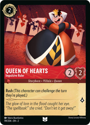 Queen of Hearts - Impulsive Ruler (119/204) [Rise of the Floodborn]