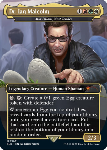 Dr. Ian Malcolm - Atla Palani, Nest Tender [Secret Lair Drop Series]