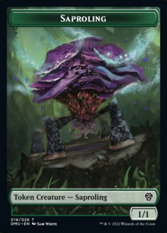 Saproling // Powerstone Double-Sided Token [Dominaria United Tokens]