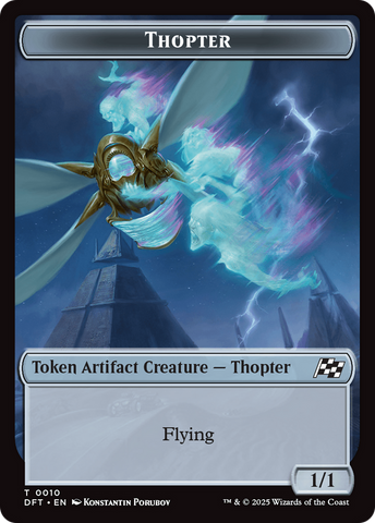 Goblin // Thopter (0010) Double-Sided Token [Aetherdrift Tokens]