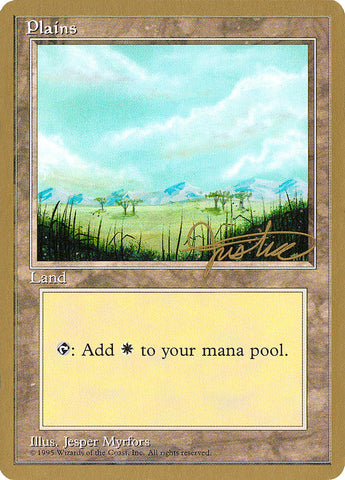 Plains (mj365) (Mark Justice) [Pro Tour Collector Set]