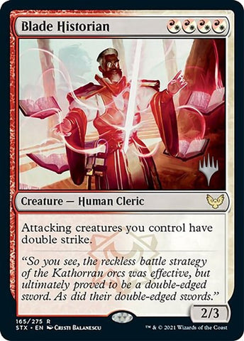 Blade Historian (Promo Pack) [Strixhaven: School of Mages Promos]