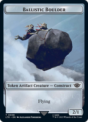 Ballistic Boulder // Food Token (10) Double-Sided Token [The Lord of the Rings: Tales of Middle-Earth Tokens]