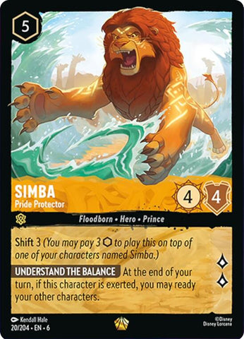 Simba - Pride Protector (20/204) [Azurite Sea]