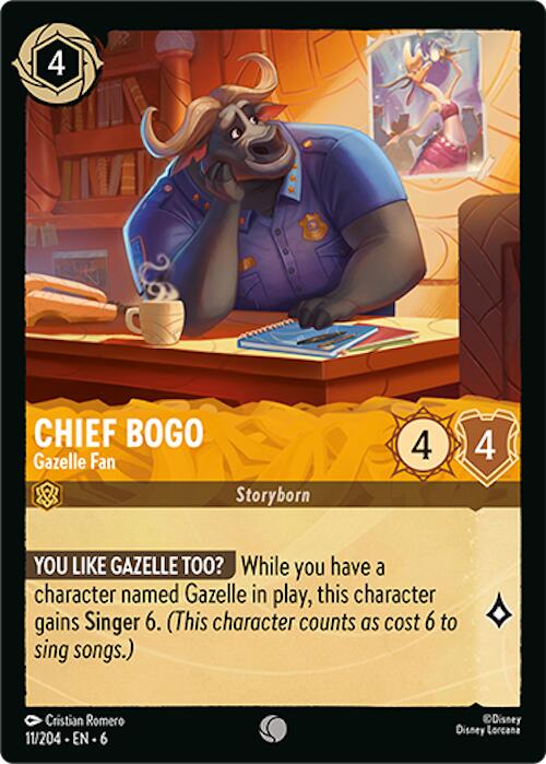 Chief Bogo - Gazelle Fan (11/204) [Azurite Sea]