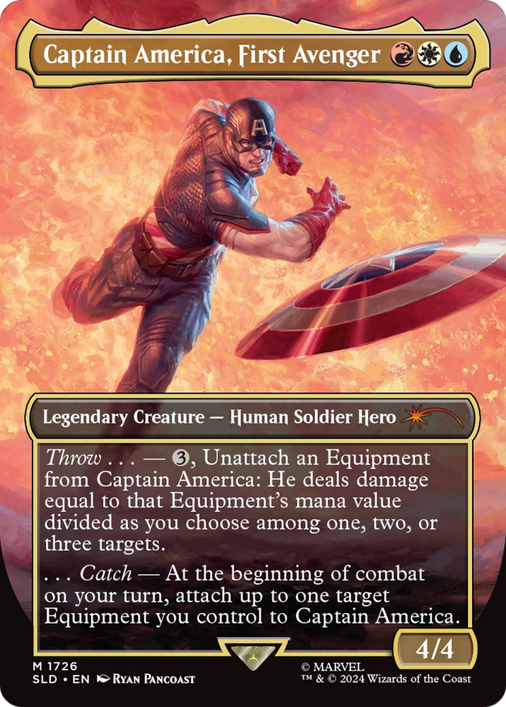 Captain America, First Avenger (Rainbow Foil) [Secret Lair Drop Series]