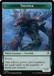 Treefolk // Emblem - Wrenn and Seven Double-Sided Token [Innistrad Remastered Tokens]