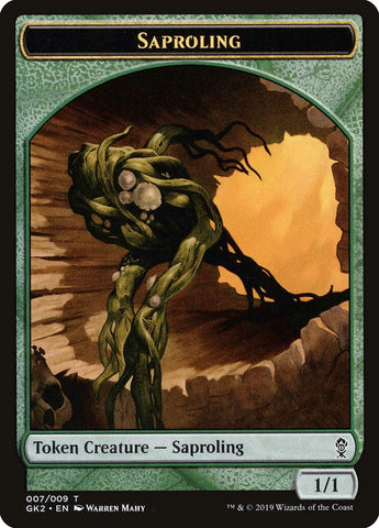 Saproling // Wurm Double-Sided Token [Ravnica Allegiance Guild Kit Tokens]