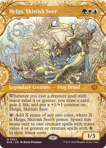 Helga, Skittish Seer (Showcase) [Bloomburrow]