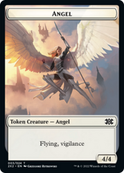 Drake // Angel Double-Sided Token [Double Masters 2022 Tokens]