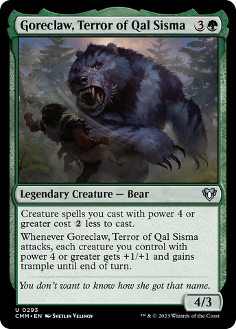 Goreclaw, Terror of Qal Sisma [Commander Masters]