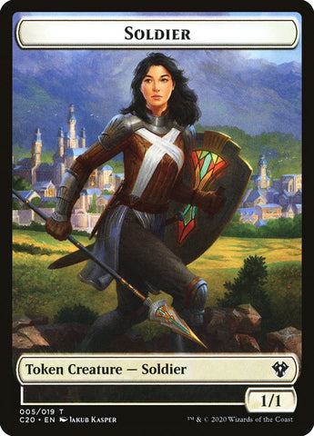 Elemental (003) // Soldier Double-Sided Token [Commander 2020 Tokens]