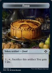 Beast // Food (17) Double-Sided Token [Modern Horizons 2 Tokens]