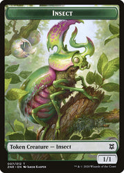 Cat Beast // Insect Double-Sided Token [Zendikar Rising Tokens]