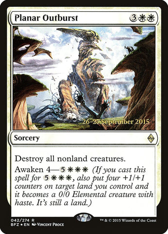 Planar Outburst [Battle for Zendikar Prerelease Promos]