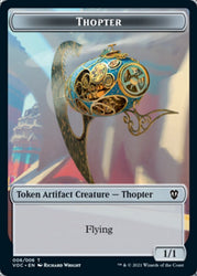 Spirit (003) // Thopter Double-Sided Token [Innistrad: Crimson Vow Commander Tokens]