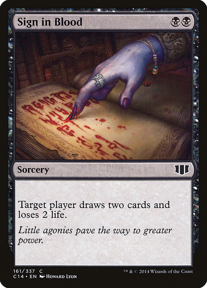 Sign in Blood [Commander 2014]