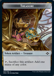 Treasure (21) // Zombie Double-Sided Token [Modern Horizons 2 Tokens]