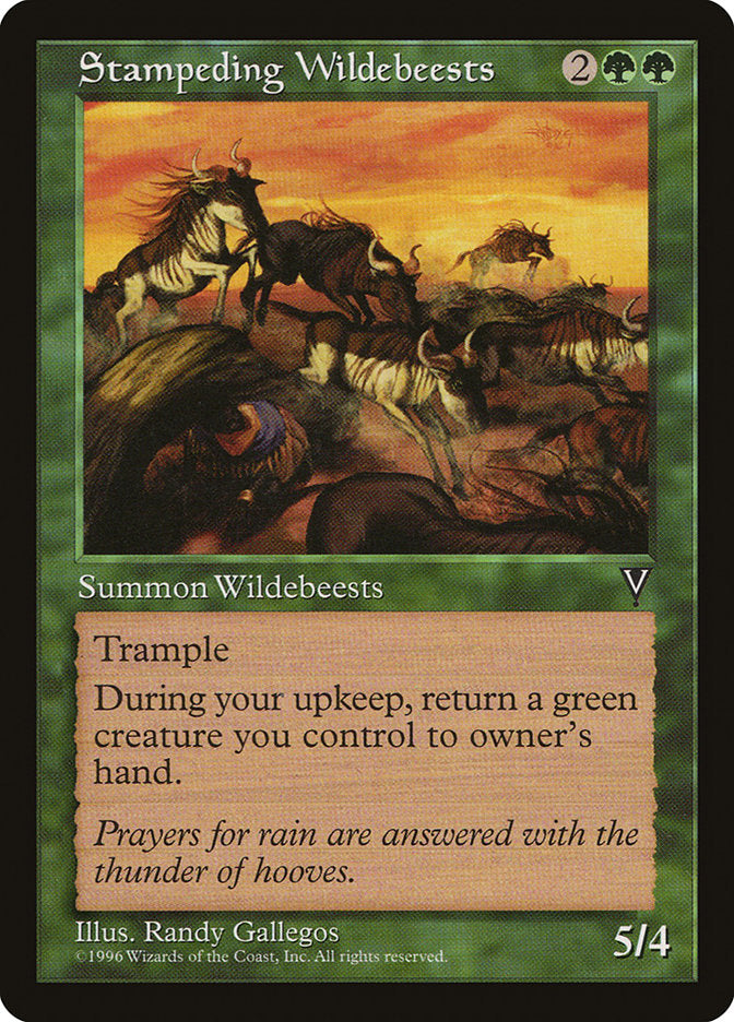 Stampeding Wildebeests [Visions]