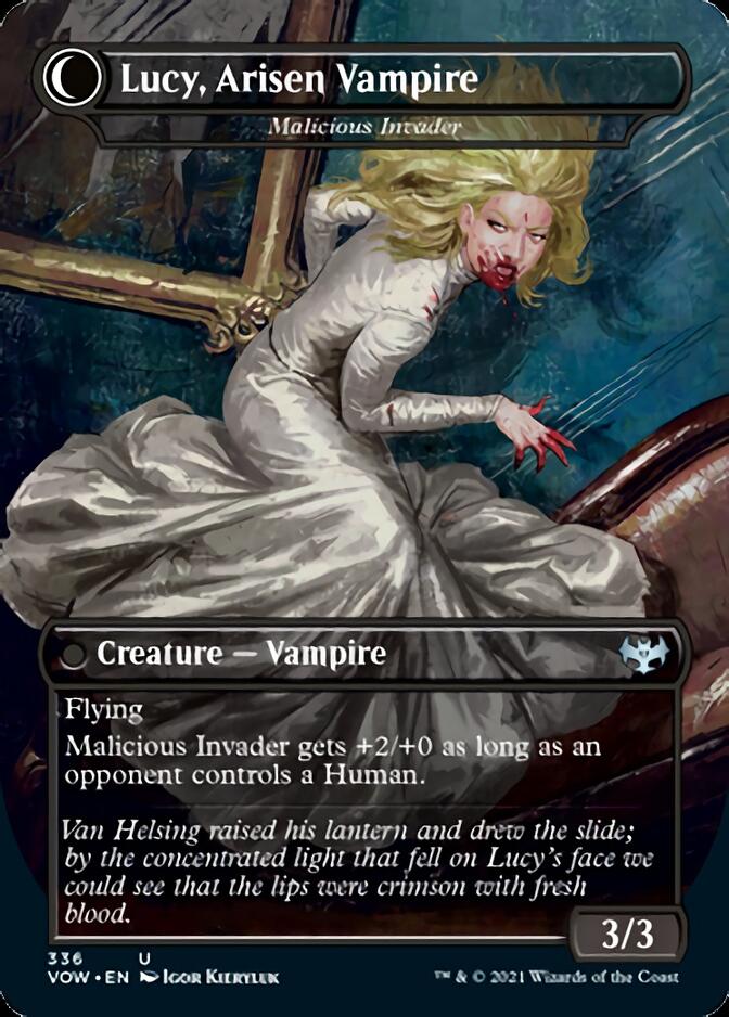 Innocent Traveler // Malicious Invader - Lucy Westenra // Lucy, Arisen Vampire [Innistrad: Crimson Vow]