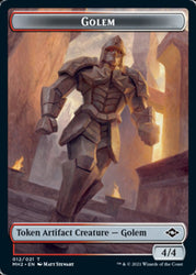 Clue (15) // Golem Double-Sided Token [Modern Horizons 2 Tokens]