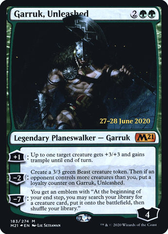 Garruk, Unleashed [Core Set 2021 Prerelease Promos]