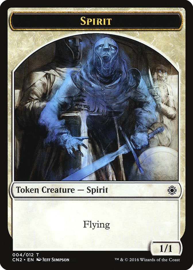 Spirit Token [Conspiracy: Take the Crown Tokens]