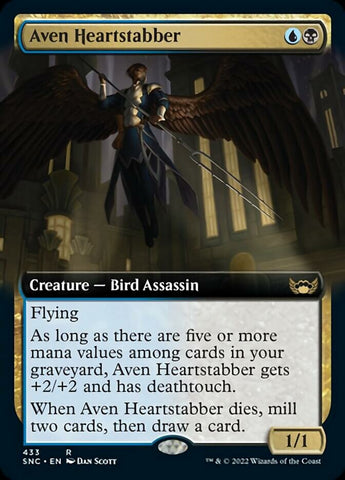 Aven Heartstabber (Extended Art) [Streets of New Capenna]