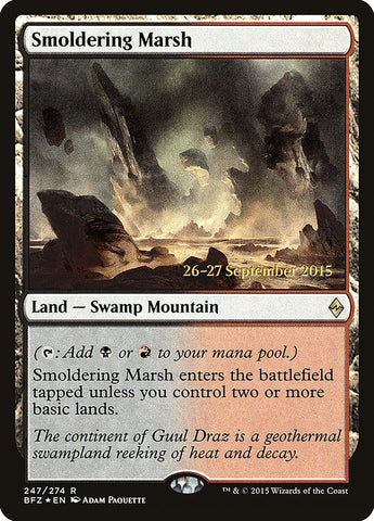 Smoldering Marsh [Battle for Zendikar Prerelease Promos]