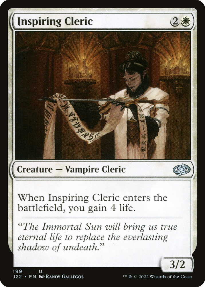 Inspiring Cleric [Jumpstart 2022]