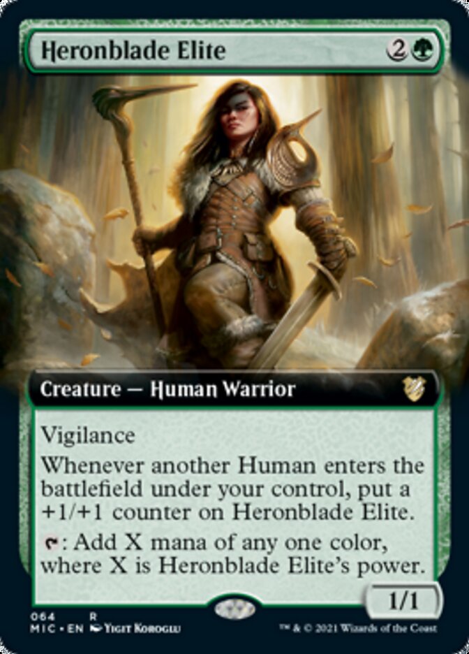 Heronblade Elite (Extended Art) [Innistrad: Midnight Hunt Commander]