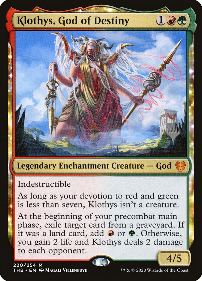 Klothys, God of Destiny (Promo Pack) [Theros Beyond Death Promos]